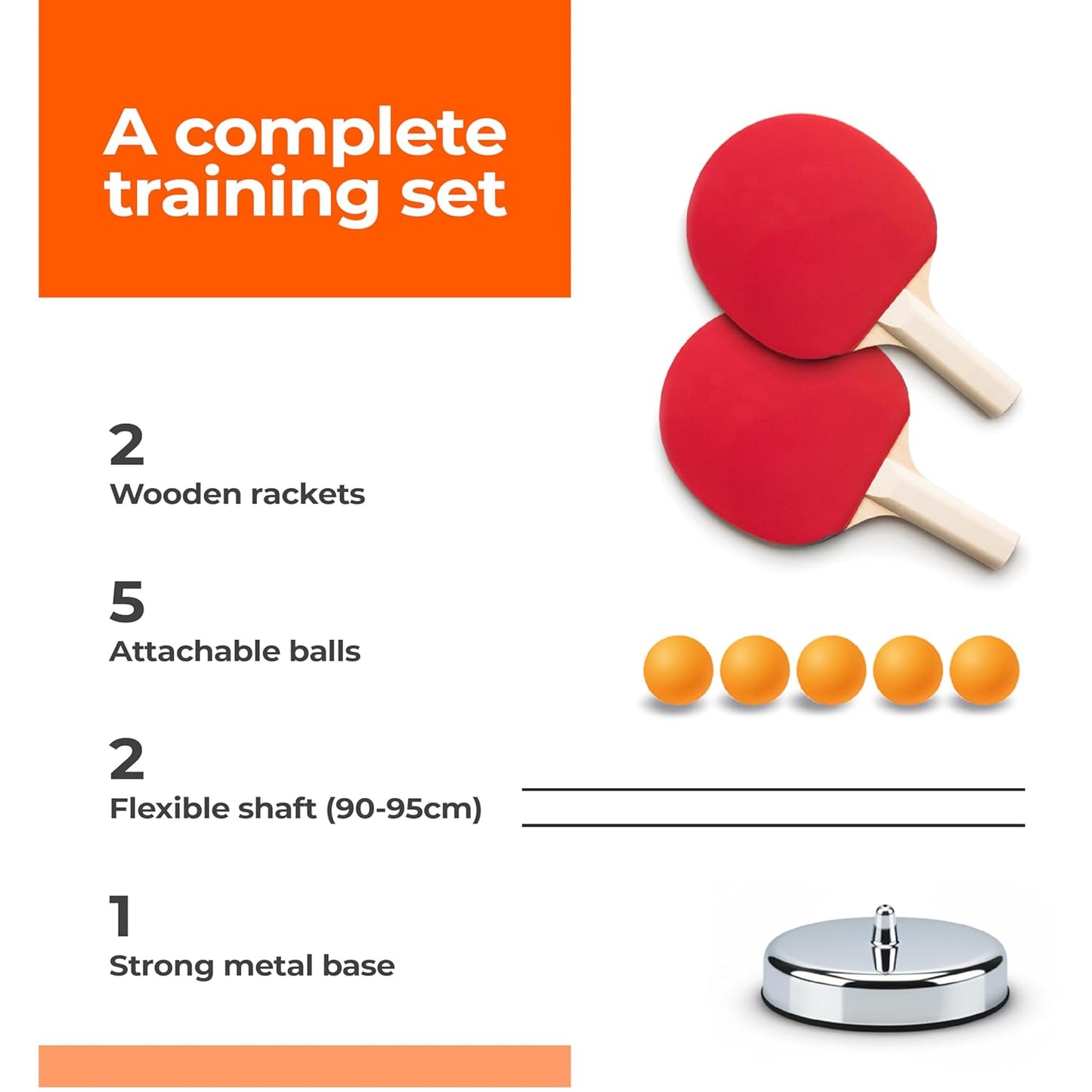 Tennis Pro™ — Solo Reflex Tennis Training Set