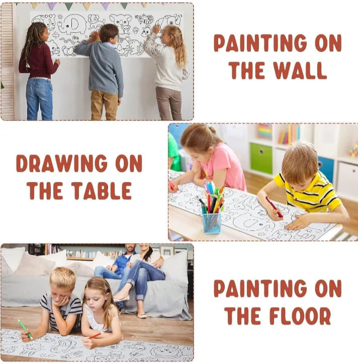 Creative Canvas™ — 300cm Reusable Doodling Roll | Sparks Imagination