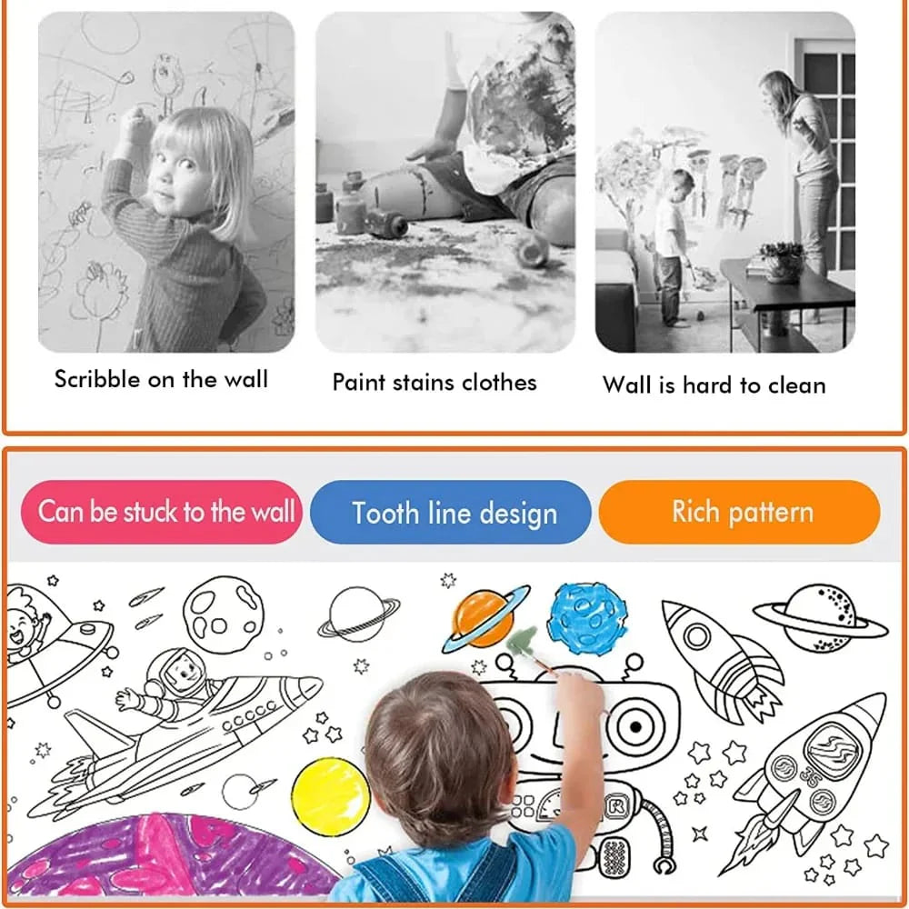 Creative Canvas™ — 300cm Reusable Doodling Roll | Sparks Imagination
