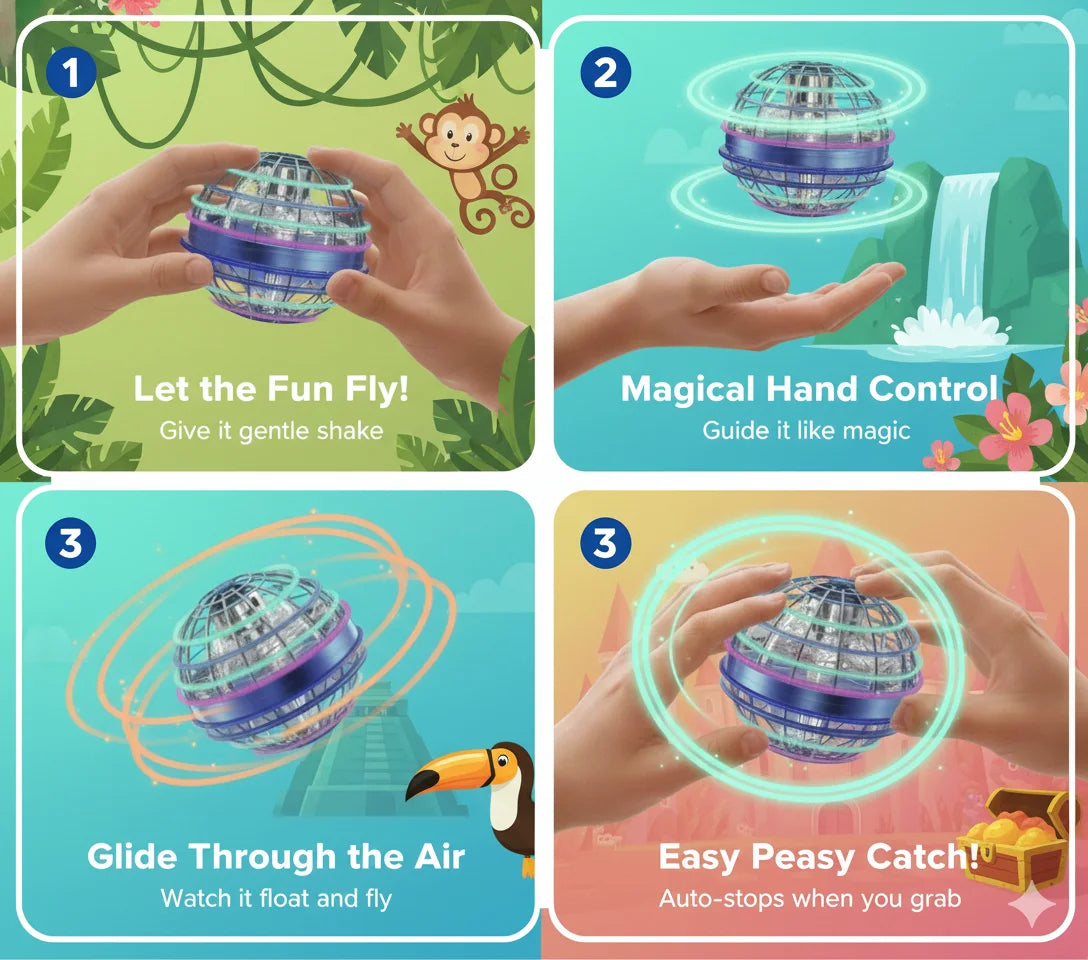 MagicFloater™ — Flying Spinner Ball | Builds Coordination & Active Play